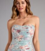 Charlee Floral Sequin Mini Dress - Image 4