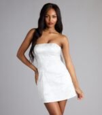 Jaimie Bow Lace-Up Mini Dress - Image 2