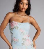 Analeia Floral Cutout Beaded Mini Dress - Image 8