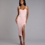 Savannah Glitter Cutout Midi Formal Dress