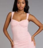 Savannah Glitter Cutout Midi Formal Dress - Image 3