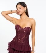 Juliette Corset A-Line Mini Dress - Image 2