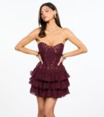 Juliette Corset A-Line Mini Dress - Image 3