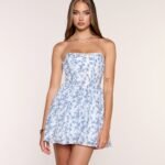 Opal Floral Chiffon A-Line Mini Dress