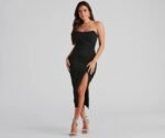 Zadie Formal High-Slit Midi Dress - Image 5