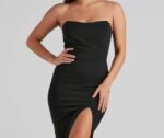 Zadie Formal High-Slit Midi Dress - Image 8