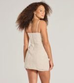 Odette Sequin Beaded Floral Lace Mini Dress - Image 2