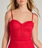 Lottie Ruched Tulle Corset Mini Dress - Image 4