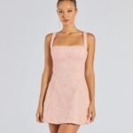 Clarice Sequin Beaded Lace A-Line Mini Dress