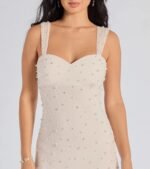 Miriam Pearl Beaded Formal Mini Dress - Image 4