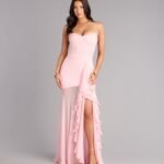 Sherrie Mesh Slit Mermaid Formal Dress
