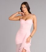 Sherrie Mesh Slit Mermaid Formal Dress - Image 3