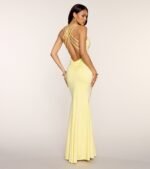 Caitlyn Strappy Open Back Formal Dress - Image 2