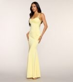 Caitlyn Strappy Open Back Formal Dress - Image 3