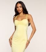Caitlyn Strappy Open Back Formal Dress - Image 4