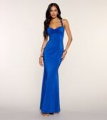 Caitlyn Strappy Open Back Formal Dress - Image 5