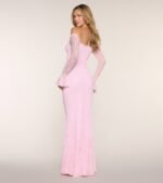 Elle Lace Off-The-Shoulder Formal Dress - Image 2