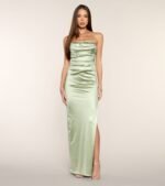 Adeline Satin Column Formal Dress