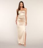 Adeline Satin Column Formal Dress - Image 5