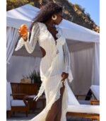 Caroline Lace Long Sleeve Formal Dress