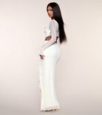 Caroline Lace Long Sleeve Formal Dress - Image 3