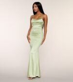 Leia Satin Mermaid Formal Dress - Image 3