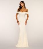 Juliette Off Shoulder Lace Formal Dress