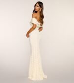 Juliette Off Shoulder Lace Formal Dress - Image 3