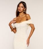 Juliette Off Shoulder Lace Formal Dress - Image 5