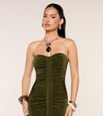 Viviana Strapless Sash Mermaid Dress - Image 4
