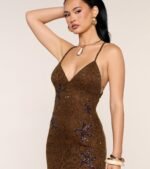 Anika Sequin Applique Formal Dress - Image 5