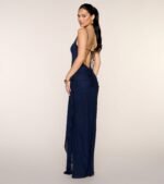 Maya Open Back Mesh Formal Dress - Image 2
