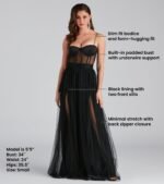 Cintra Mesh Tulle Bustier Gown - Image 6