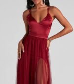 Haisley Formal Tulle And Satin Dress - Image 4