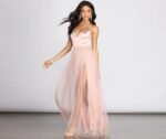 Haisley Formal Tulle And Satin Dress - Image 16