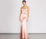 Nahla Formal Satin Mermaid Dress - Image 9