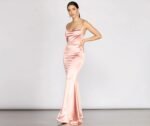 Nahla Formal Satin Mermaid Dress - Image 11