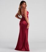 Bristol Formal Satin Lace-Up Dress - Image 11