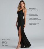 Fiona Formal One-Shoulder High Slit Dress - Image 6
