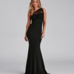 Dakota Formal One-Shoulder Swiss Dot Dress