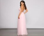 Saylor Formal Double Slit Tulle Dress - Image 2