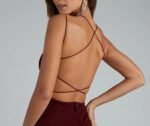 Chloe Lace-Up Back Formal Dress - Image 4