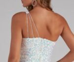Lyla Formal One-Shoulder Sequin Dress - Image 5