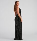 Lila Formal Open-Back Sequin Mermaid Dress - Image 14