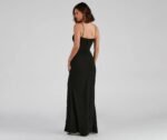 Alexia Formal High Slit Illusion Dress - Image 2