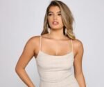 Lola Formal High Slit Glitzy Glitter Dress - Image 3