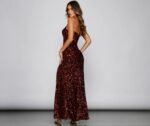 Lyla Formal One-Shoulder Sequin Dress - Image 7