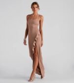 Tiffany Sleeveless High Slit Formal Dress - Image 9