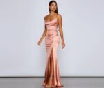 Bristol Formal Satin Lace-Up Dress - Image 17