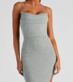 Lola Formal High Slit Glitzy Glitter Dress - Image 8
